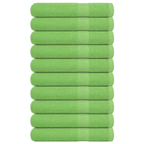 VidaXL ręczniki do sauny żaba 10 szt. 80x200 cm 360 g m² zielone jabłko