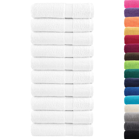 Ręczniki Vidaxx solund 10 szt. 600 g m² 50x100 cm białe