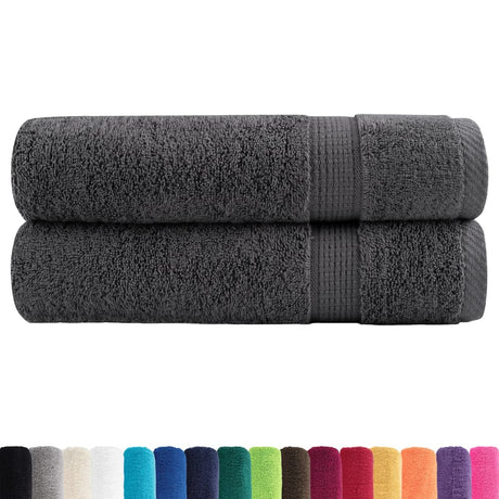 Ręczniki Vidaxx solund 2 szt. 600 g m² 50x100 cm antracyt