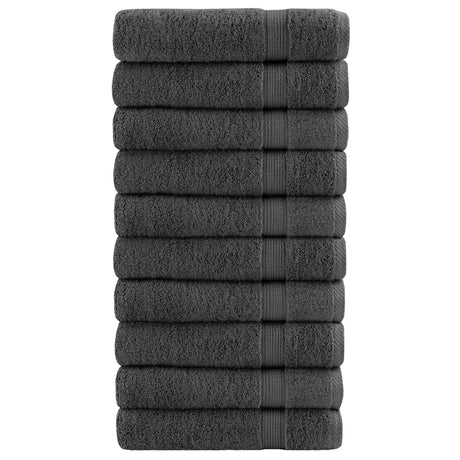 Ręczniki Vidaxx solund 10 szt. 600 g m² 50x100 cm kolor antracytowy