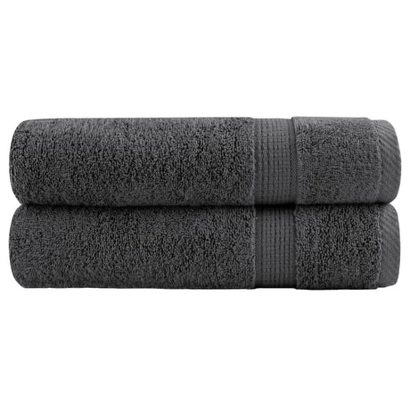 VidaXL ręczniki kąpielowe solund 2 szt. 600 g m² 70x140 cm antracyt