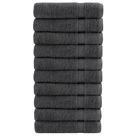 VidaXL ręczniki kąpielowe solund 10 szt. 600 g m² 70x140 cm antracyt