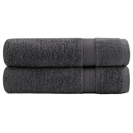 VidaXL ręczniki kąpielowe, 2 szt., 600 g m², 100x150 cm, antracyt