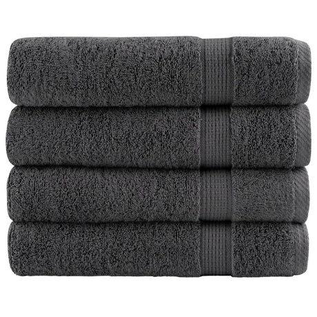 Ręczniki kąpielowe Vidaxx Solund 4 szt. 600 g m² 100x150 cm antracyt