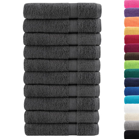 Ręczniki Vidaxx solund 10 szt. 600 g m² 100x200 cm kolor antracytowy