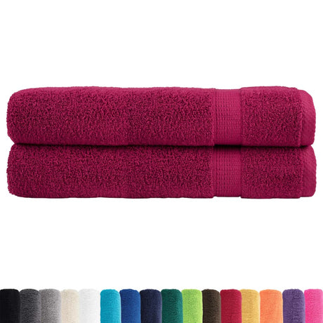 Ręczniki Vidaxx solund 2 szt. 600 g m² 100x200 cm bordowe