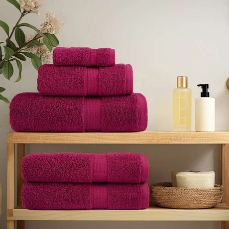 VidaXL ręczniki solund 10 szt. 600 g m² 100x200 cm burgundowo-czerwone