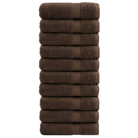Ręczniki Vidaxx solund 10 szt. 600 g m² 50x100 cm brązowe