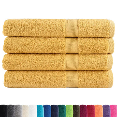 Ręczniki Vidaxx solund 4 szt. 600 g m² 100x200 cm w kolorze złotym