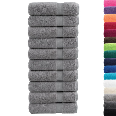 Ręczniki Vidaxx solund 10 szt. 600 g m² 50x100 cm szare