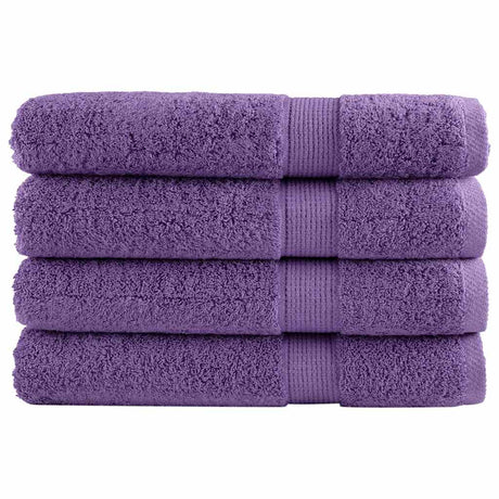 Ręczniki Vidaxx solund 4 szt. 600 g m² 100x200 cm fioletowe