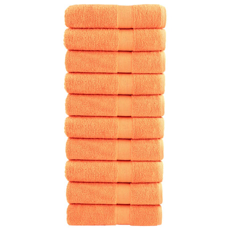 VidaXL ręczniki kąpielowe solund 10 szt. 600 g m² 70x140 cm pomarańczowe