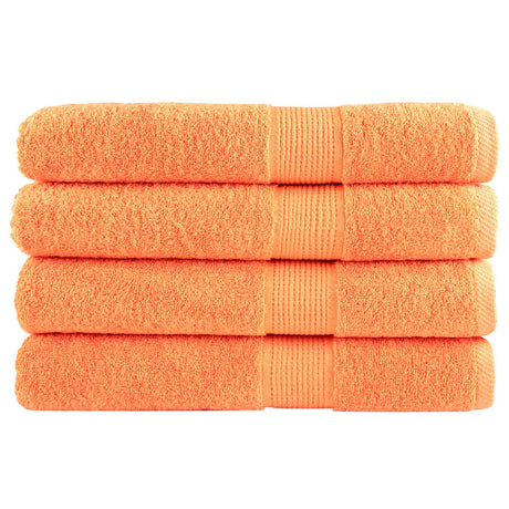 Ręczniki Vidaxx solund 4 szt. 600 g m² 100x200 cm pomarańczowe
