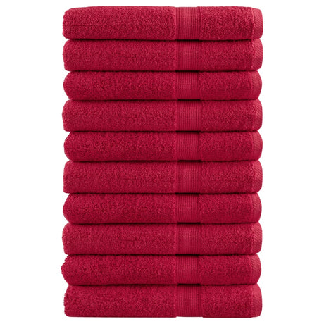 Ręczniki Vidaxx solund 10 szt. 600 g m² 100x200 cm czerwone
