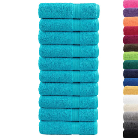 Ręczniki Vidaxx solund 10 szt. 600 g m² 50x100 cm turkusowe