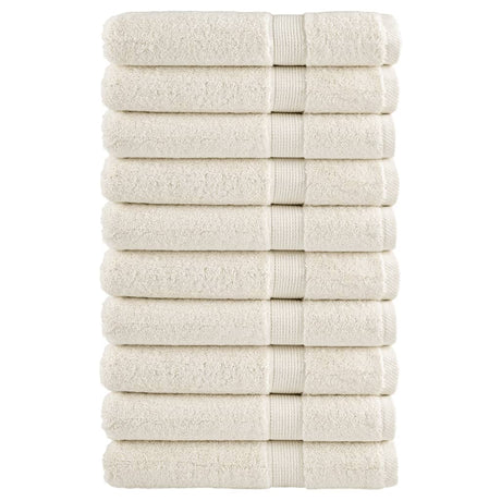 VidaXL ręczniki do sauny, 10 szt., 600 g m², 80x200 cm, kremowe