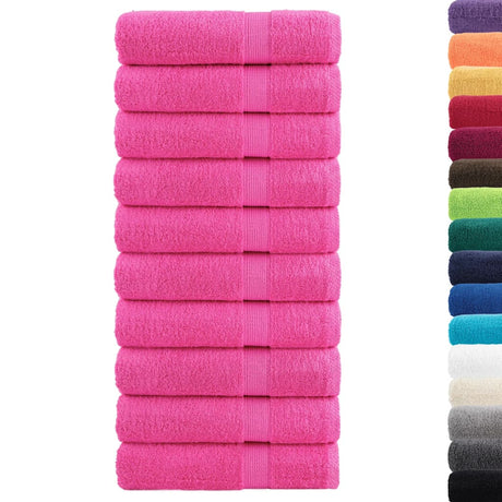Ręczniki Vidaxx solund 10 szt. 600 g m² 50x100 cm różowe