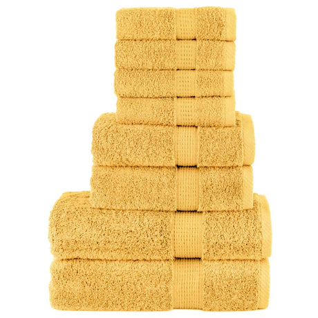 Zestaw ręczników Vidaxx, 8 części, 600 g m² w kolorze złotym