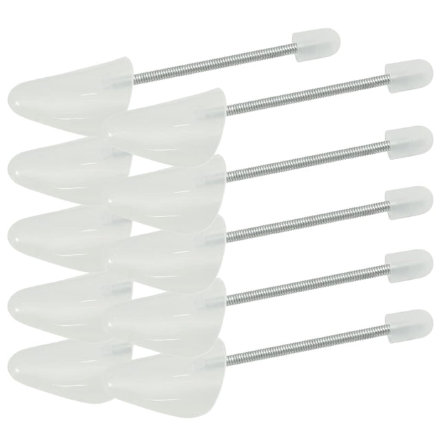 Vidaxl Shoe Spannery 5 par UE 38-44 Plastikowe białe
