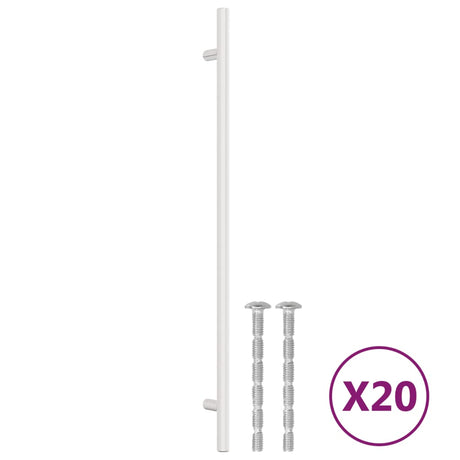 VidaXL uchwyty 20 szt. 320 mm ze stali nierdzewnej w kolorze srebrnym