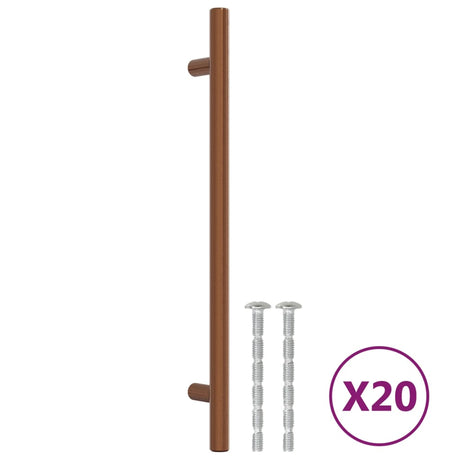 Uchwyty Vidaxx 20 sztuk 192 mm ze stali nierdzewnej w kolorze brązowym