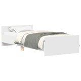 Vidaxl bedframe bewerkt hout wit 100x200 cm