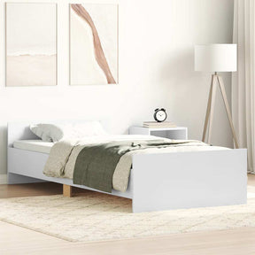 Vidaxl bedframe bewerkt hout wit 100x200 cm