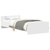 Vidaxl bedframe bewerkt hout wit 90x190 cm