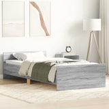 Vidaxl bedframe bewerkt hout grijs sonoma eiken 75x190 cm