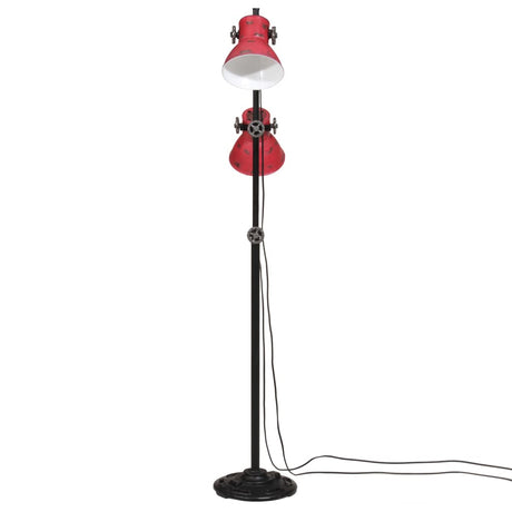Lampa podłogowa Vidaxxl 25 w e27 25x25x90 140 cm wyblakły czerwony