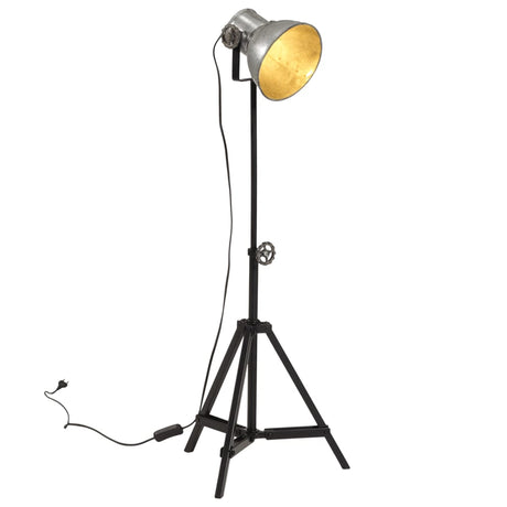 Lampa podłogowa VidaXL 25 w e27 35x35x65 95 cm vintage srebrna