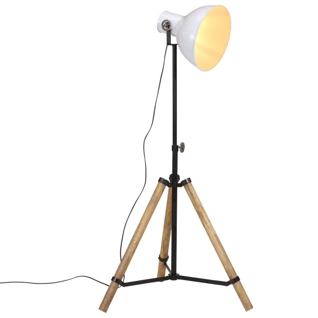 Lampa podłogowa VidaXL 25 w e27 75x75x90-150 cm biała
