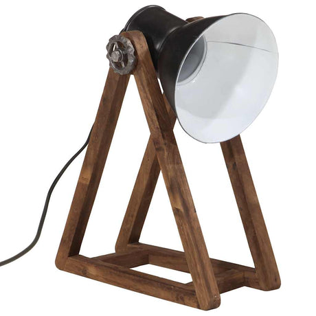 Lampa biurkowa Vidaxx 25 w e27 30x17x40 cm czarna