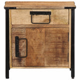Vidaxl nachtkastje 40x30x42 cm massief mangohout