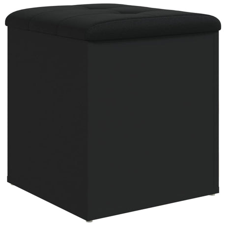 Vidaxl opbergbank 42x42x45 cm bewerkt hout zwart