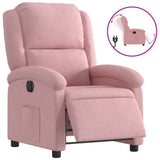 Vidaxl fauteuil elektrisch fluweel roze