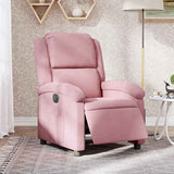 Vidaxl fauteuil elektrisch fluweel roze