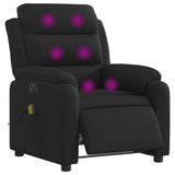 Vidaxl massagestoel elektrisch verstelbaar stof zwart