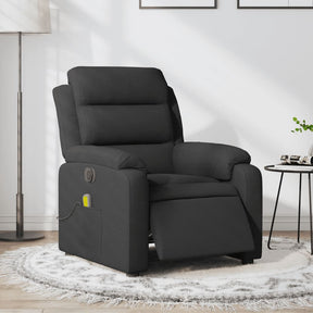Vidaxl massagestoel elektrisch verstelbaar stof zwart
