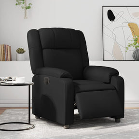 Vidaxl fauteuil elektrisch verstelbaar kunstleer zwart