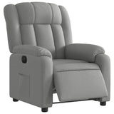 Vidaxl fauteuil elektrisch verstelbaar stof lichtgrijs