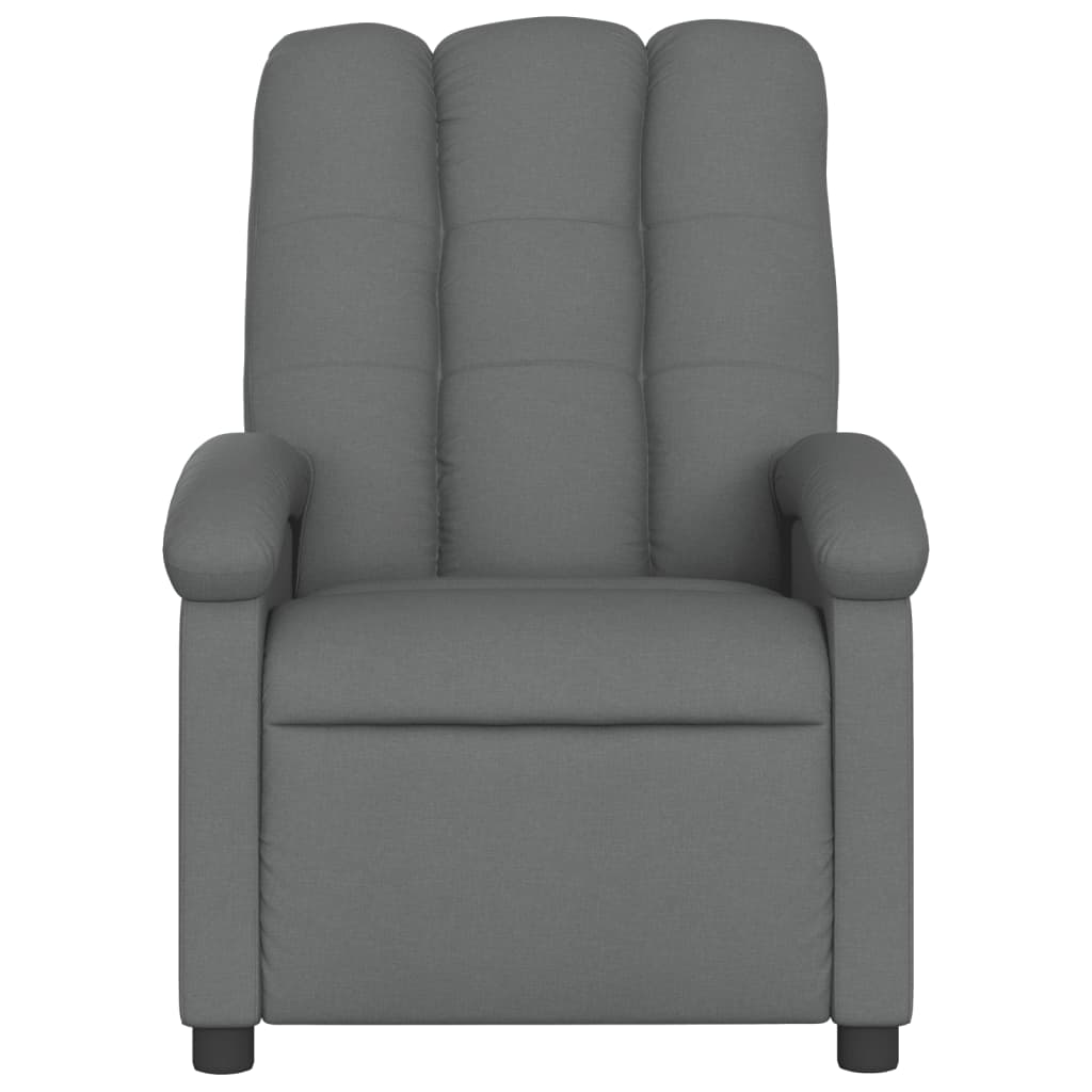 Vidaxl relaxfauteuil donkergrijze stof