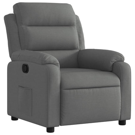 Vidaxl relaxfauteuil donkergrijze stof