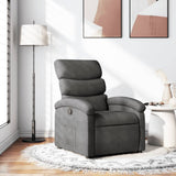 Vidaxl relaxfauteuil donkergrijze stof