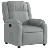 Vidaxl relaxfauteuil lichtgrijze stof