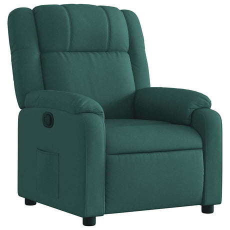 Vidaxl relaxfauteuil donkergroene stof