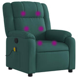 Vidaxl massagestoel met donkergroene stof