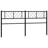 Vidaxl vervangend hoofdbord 193 cm metaal zwart