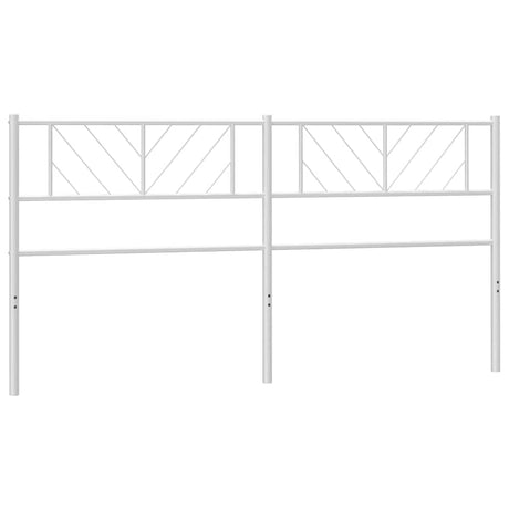 Vidaxl vervangend hoofdbord 200 cm metaal wit