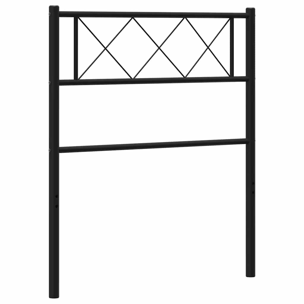 Vidaxl vervangend hoofdbord 100 cm metaal zwart